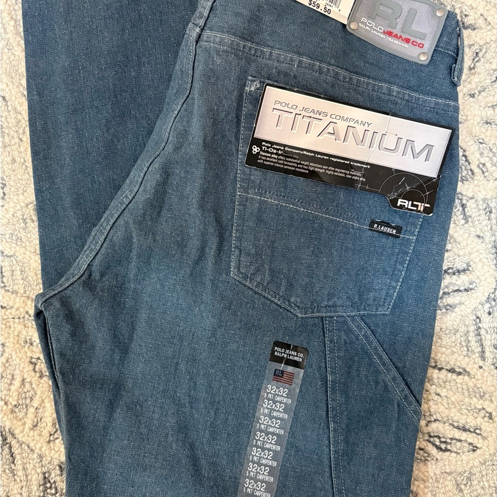 Ralph Lauren Men's Titanium Blue Jeans